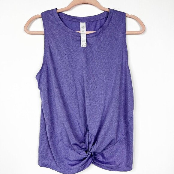 2/$30 Icyzone Twist Front Training Tank Top Lavender Medium #8910 - Picture 1 of 6